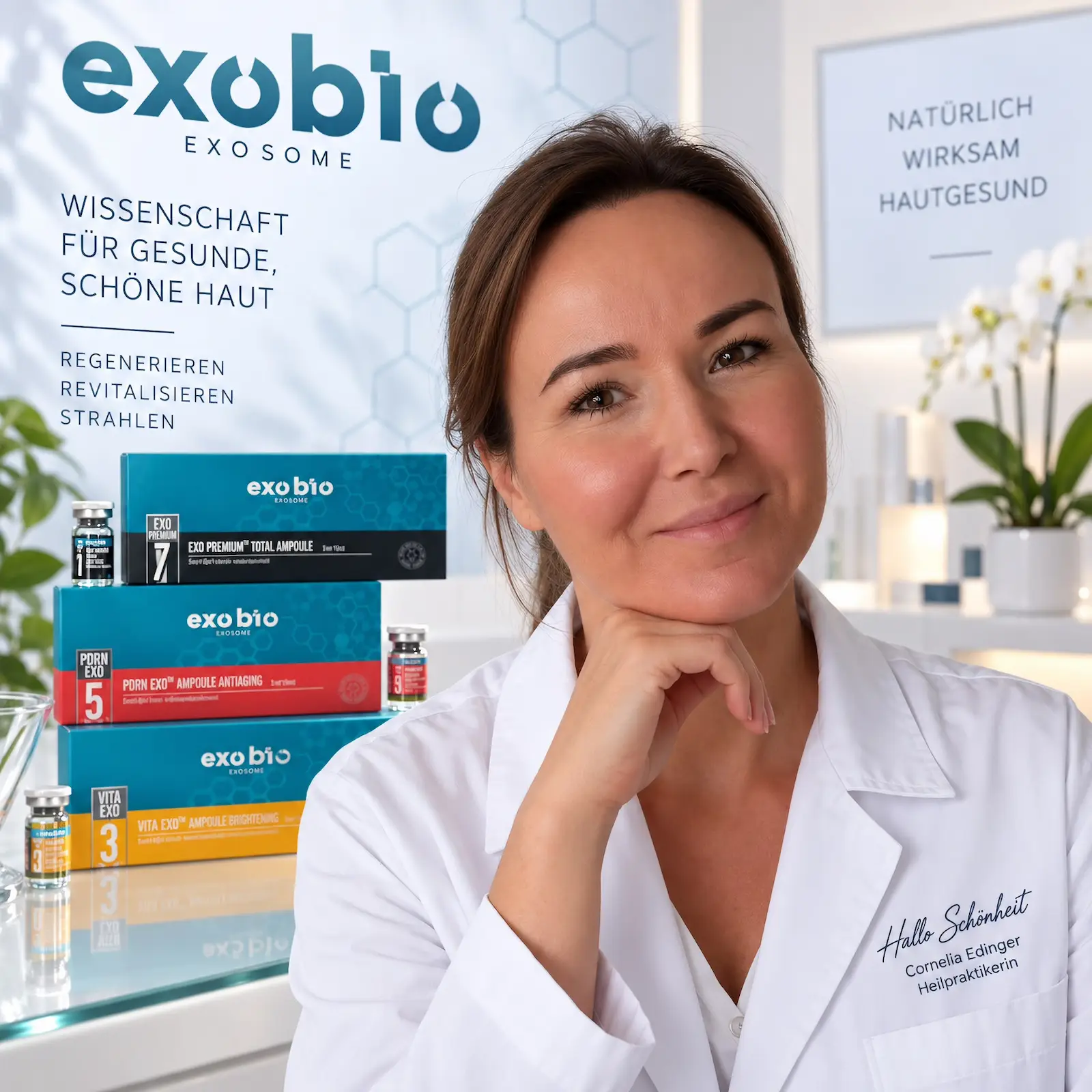 Cornelia Edinger, Gründerin von EDITH Medical Distribution, in ihrer Praxis